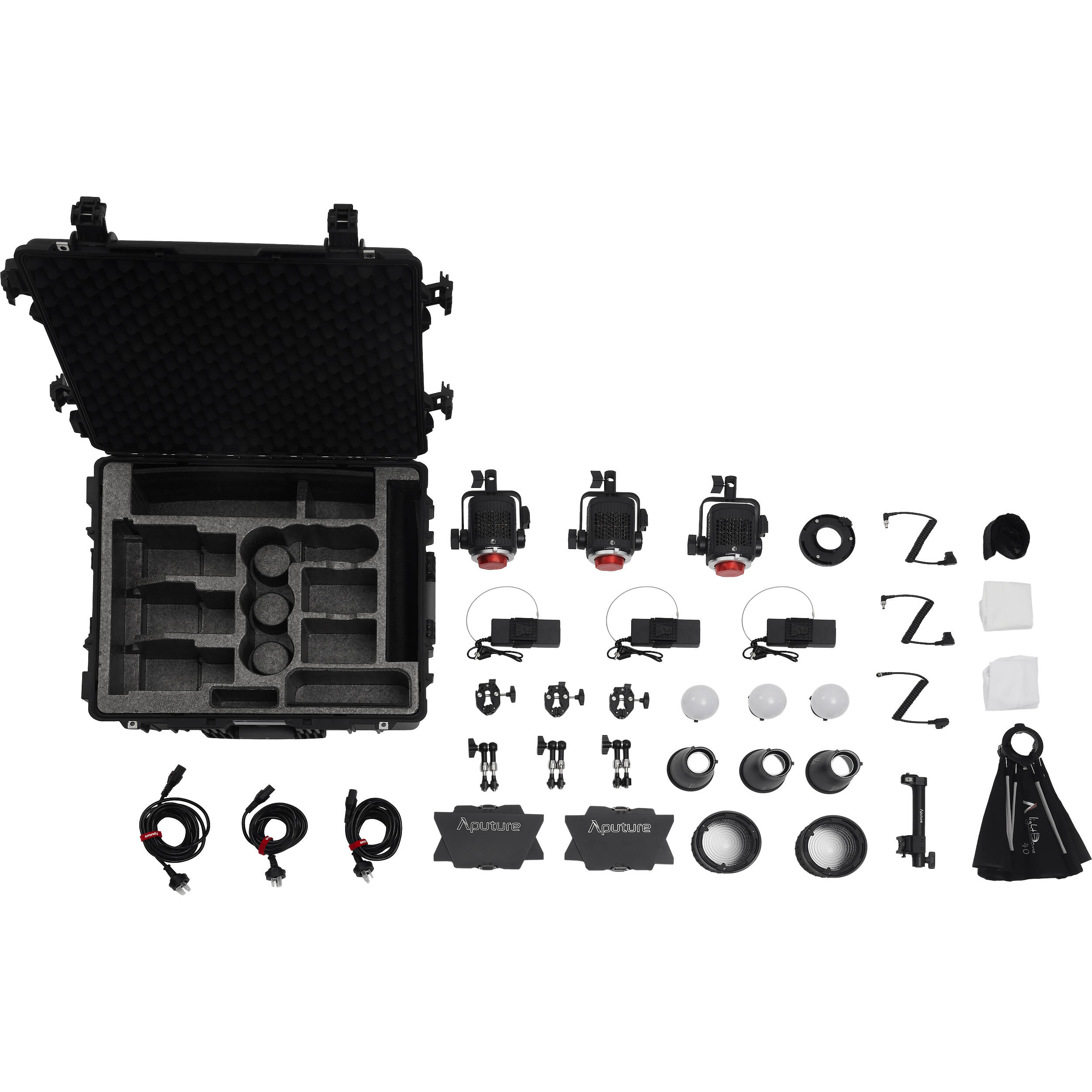 image of Aputure Storm 80c Color LED 3-Light Kit