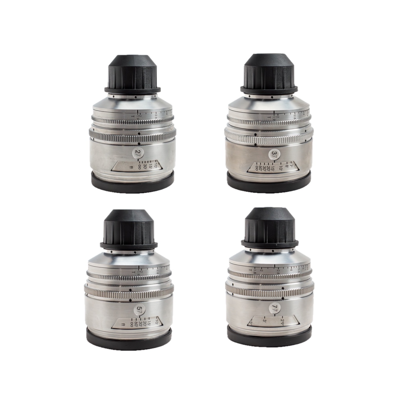 image of Tribe7 BlackWing7 Binary Prime FF 4-Lens Kit 27, 37, 57, 77mm (T Tuned) (PL)